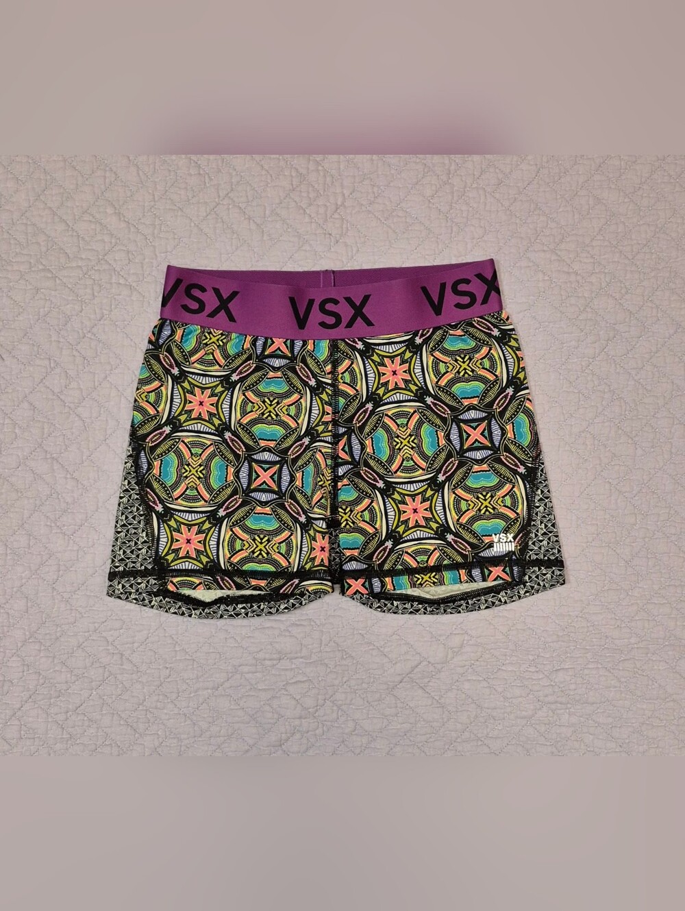 VSX Womens Purple Multi-color Active Shorts Size XS